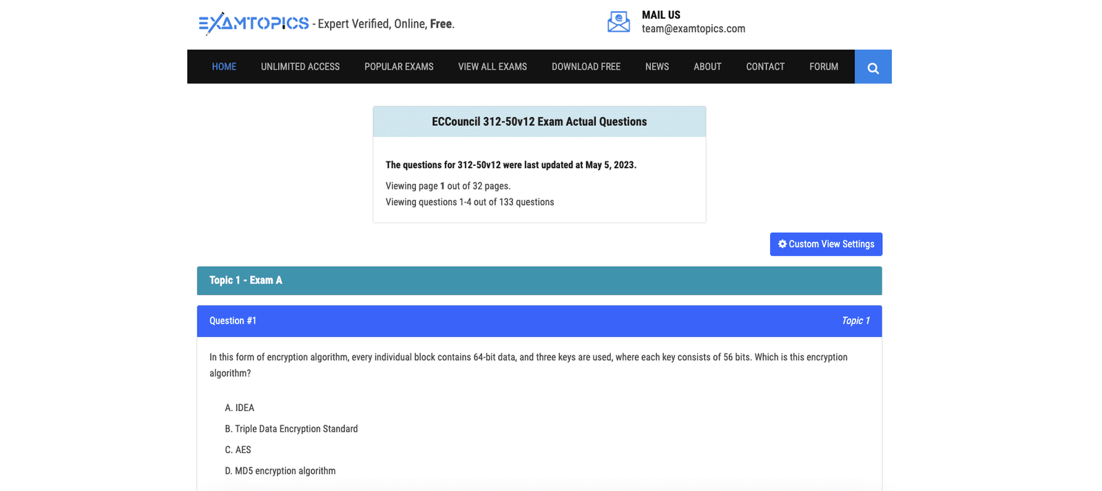 Exam Topics for CySA+ Pentest